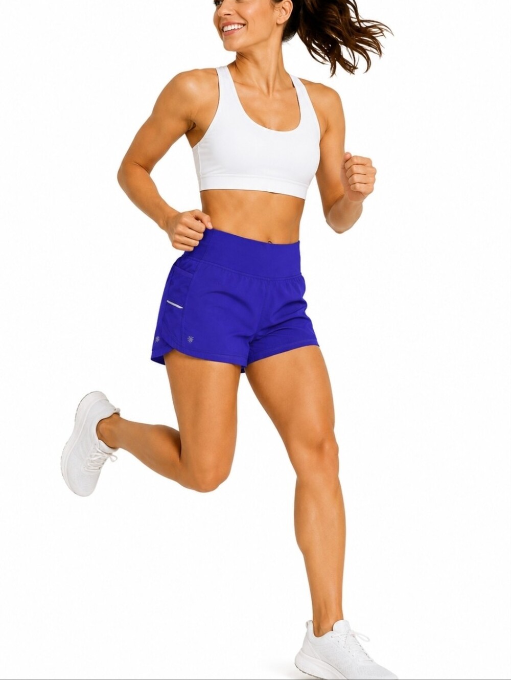 Athleta Run With It Shorts Purple Lined Size Small